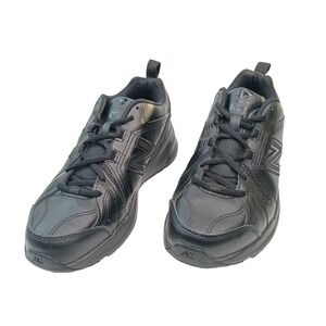 New Balance 608v5 Black Leather Training Shoes Cross Trainers Womens 8 Mens 6.5